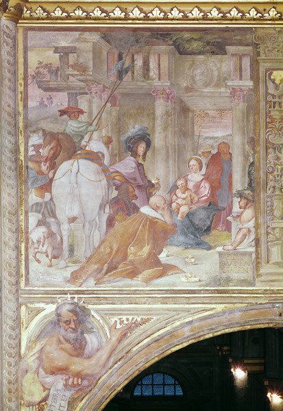 Detail of Adoration of the Magi, 1515 by Gian Francesco Bembo