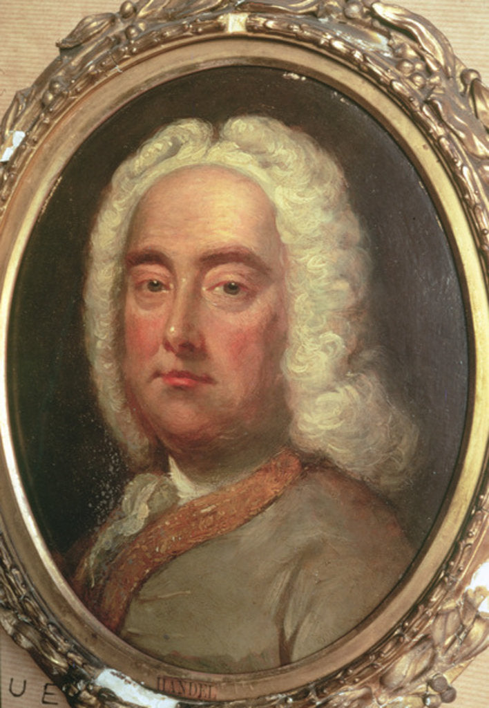 Detail of Portrait of George Frederick Handel by Anonymous