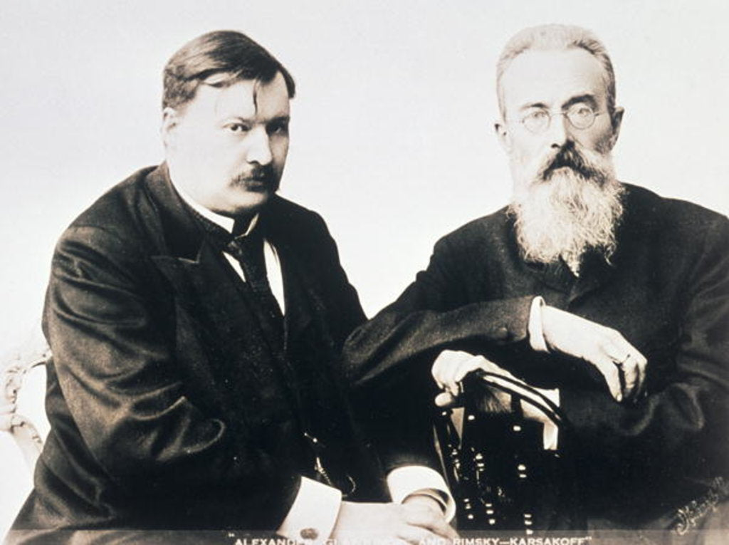 Detail of Photograph of Glazunov and Rimsky-Korsakov by Anonymous