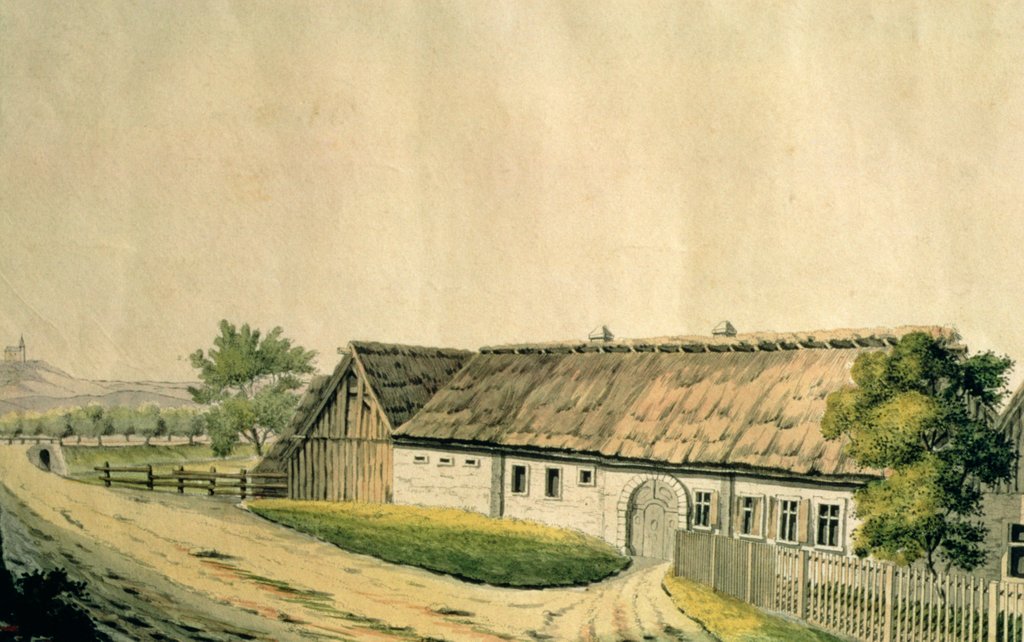 Detail of The birthplace of Franz Joseph Haydn in Rohrau, Lower Austria by Austrian School