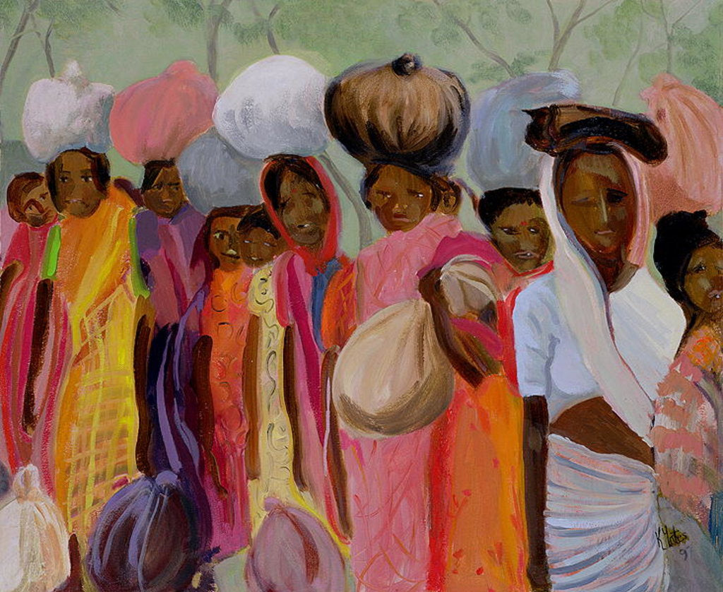 Detail of Weighing the Tea by Kate Yates