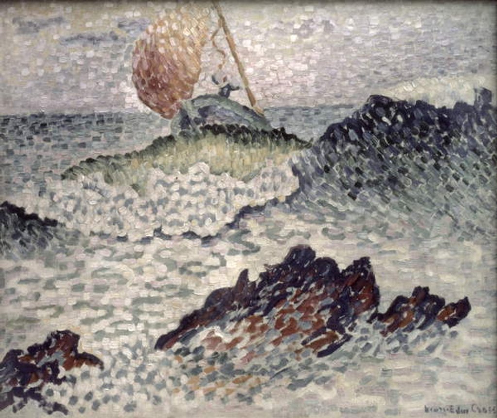 Detail of The Shipwreck, 1906-07 by Henri-Edmond Cross