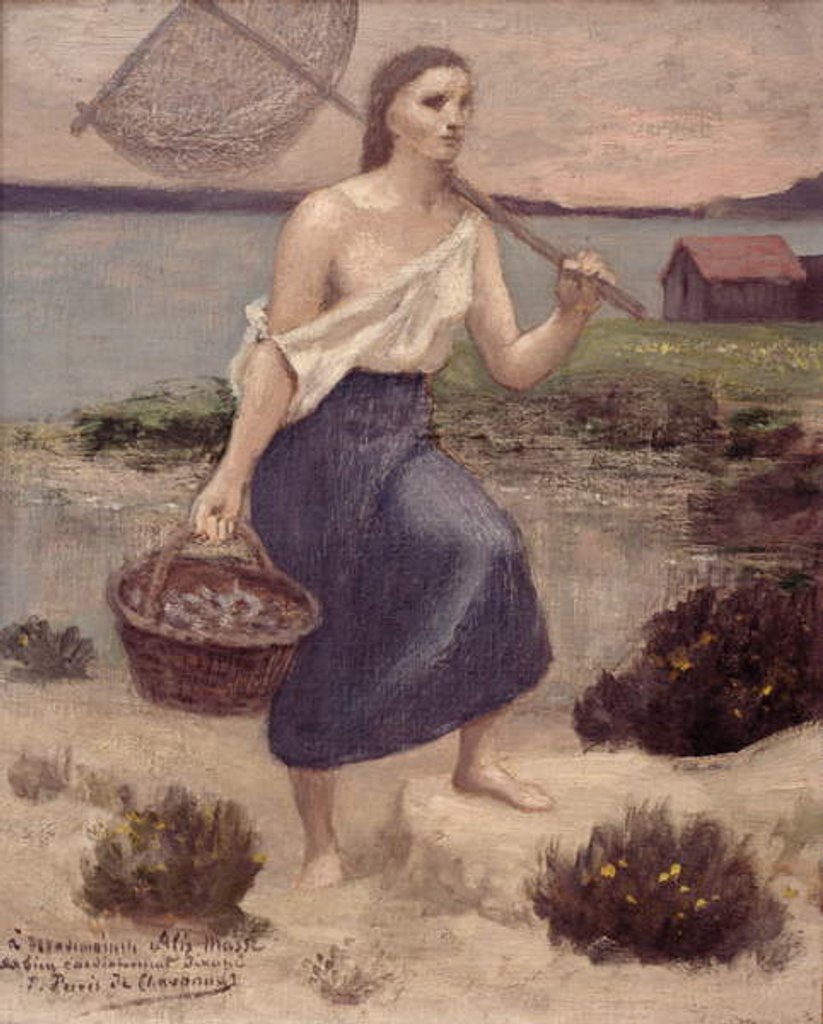 Detail of The Fisherwoman by Pierre Puvis de Chavannes