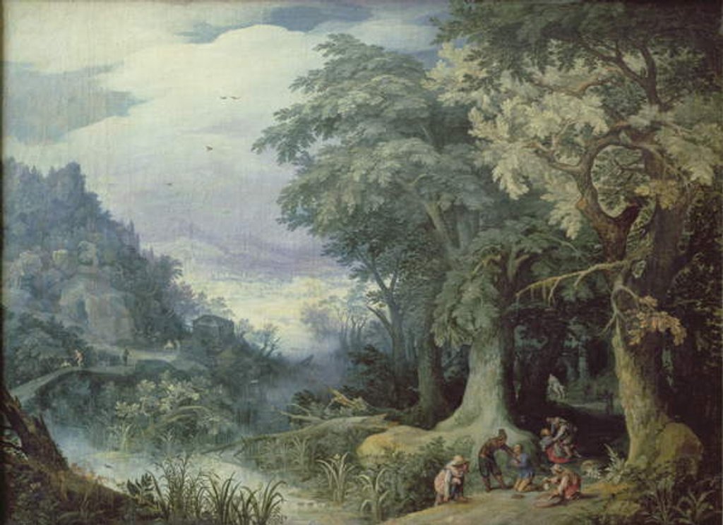 Detail of Armed Attack in a Wood by Paul Brill or Bril