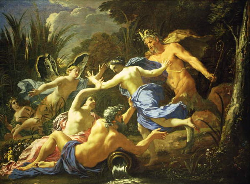 Detail of Pan and Syrinx, 1657 by Michel Dorigny