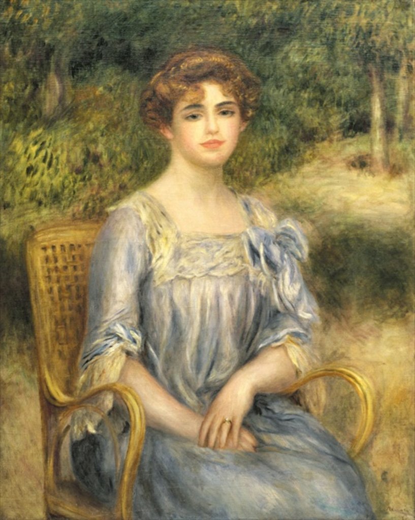 Detail of Madame Gaston Bernheim de Villers, 1901 by Pierre Auguste Renoir