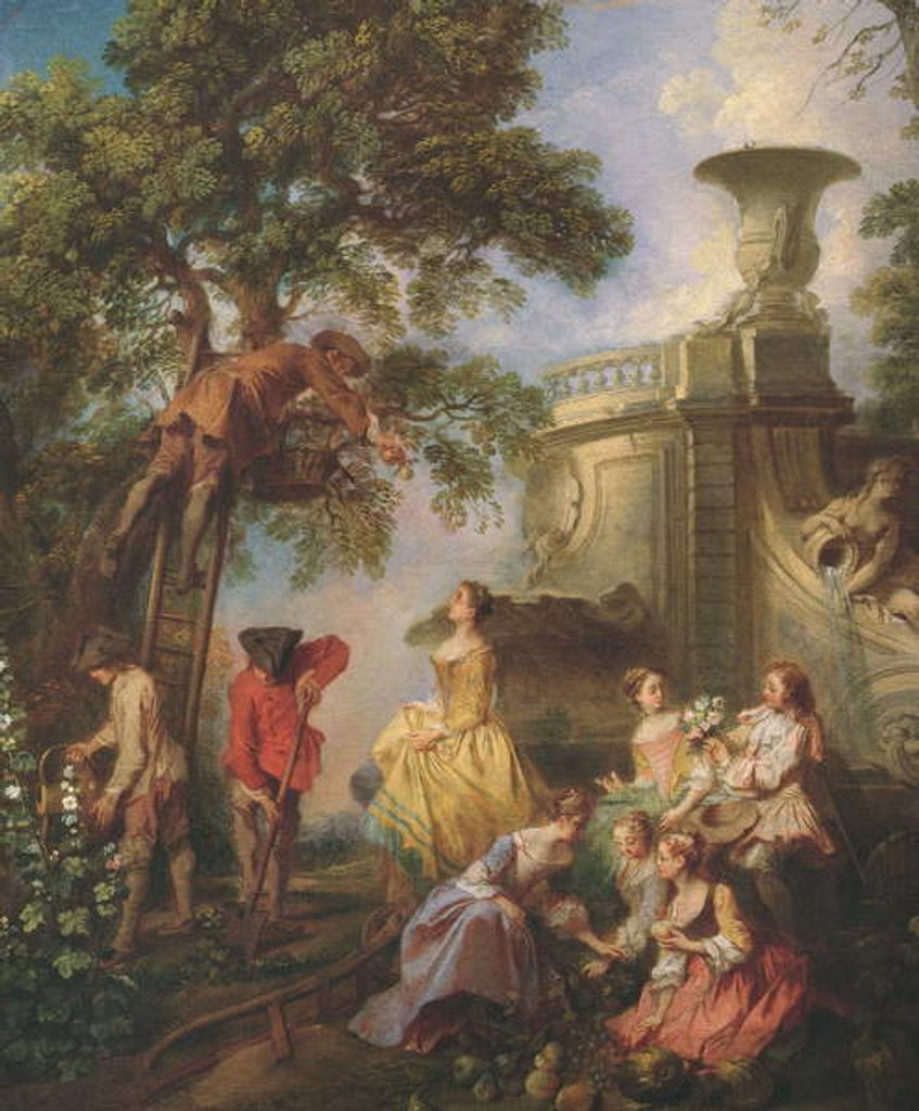 Detail of The Earth by Nicolas Lancret