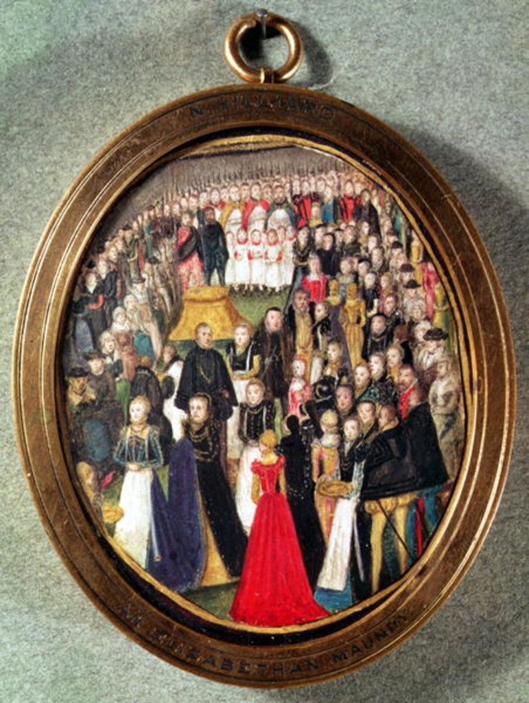 Detail of An Elizabethan Maundy Ceremony, c.1560 by Lievine Teerlink