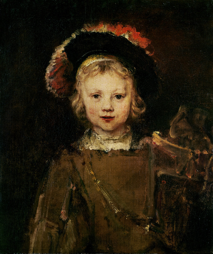 Detail of Young Boy in Fancy Dress, c.1660 by Rembrandt Harmensz. van Rijn