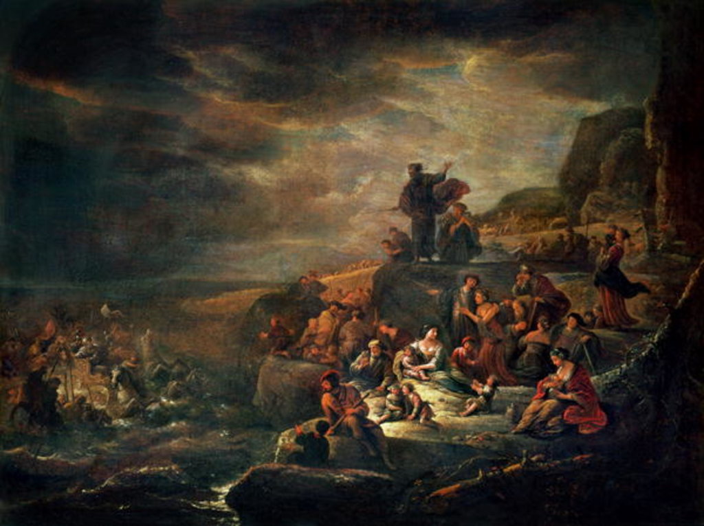 Detail of The Passage of the Red Sea by Jacob Willemsz de Wet or Wett