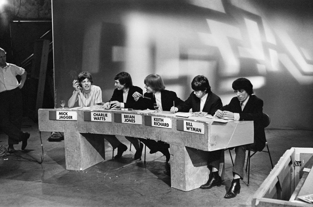 Detail of Rolling Stones At Shepherd's Bush TV studio by Staff
