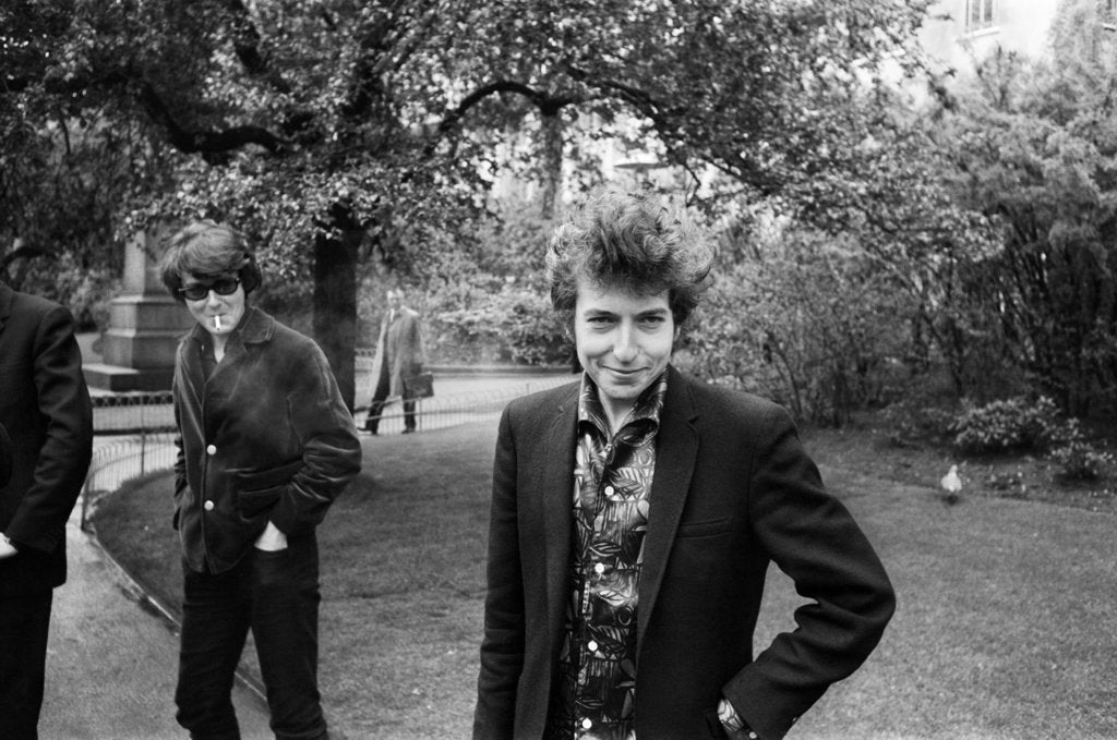 Detail of Bob Dylan in the Savoy Gardens by Kent Gavin