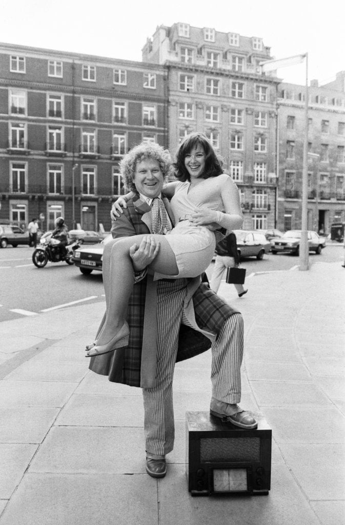 Detail of Colin Baker with Nicola Bryant by Bill Kennedy