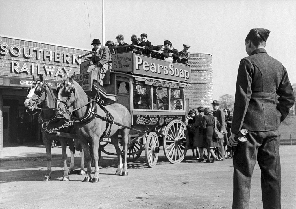 Detail of An old London Horse Bus by MacLellan