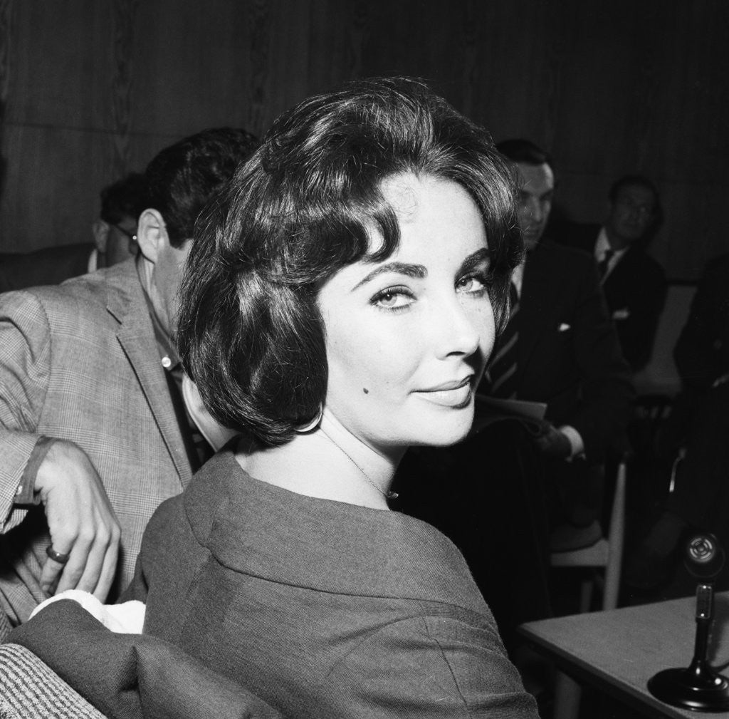 Detail of Elizabeth Taylor with husband Eddie Fisher by Terry Fincher