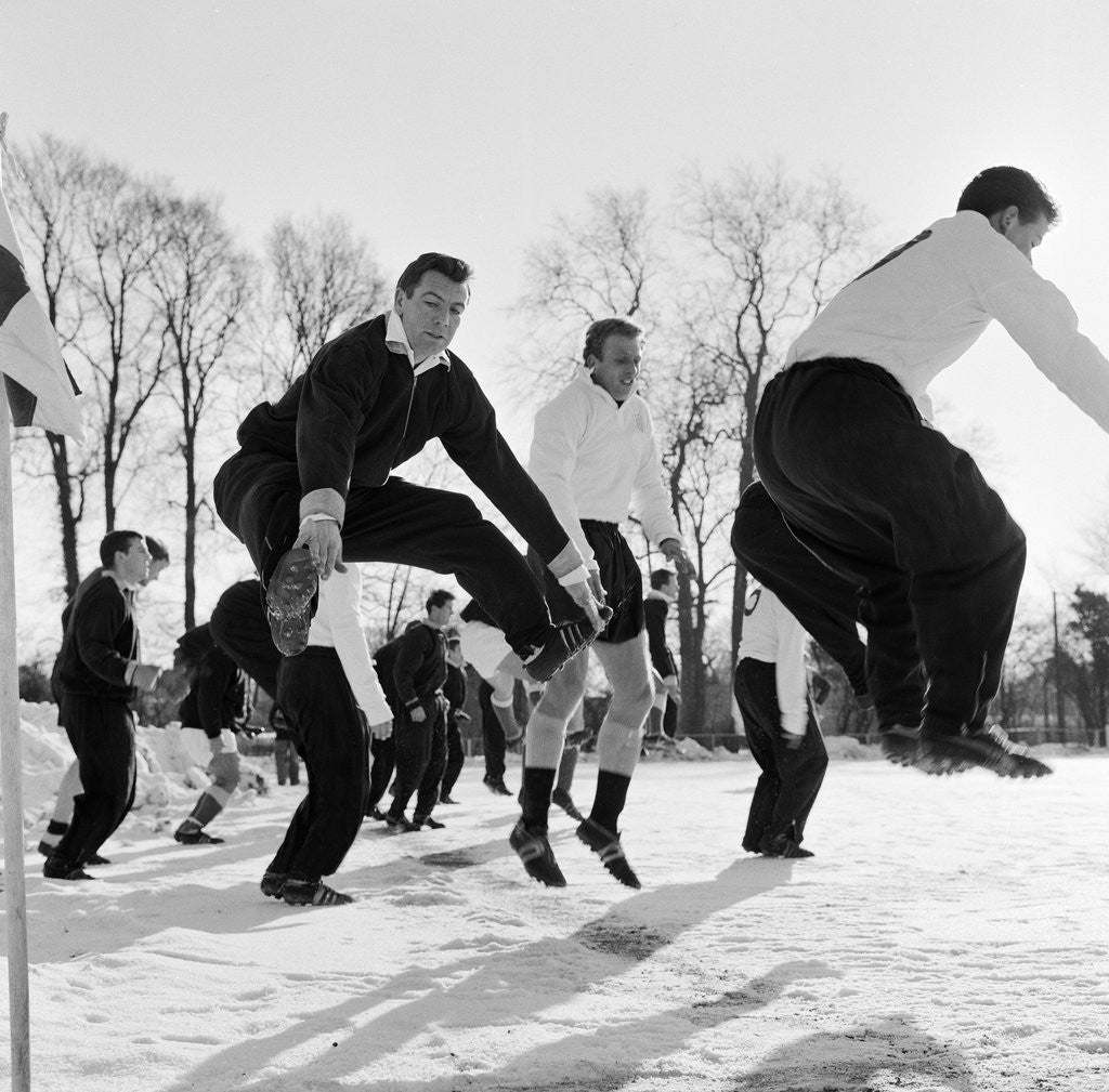 Detail of Johnny Haynes training with Fulham Reserves by Dexter