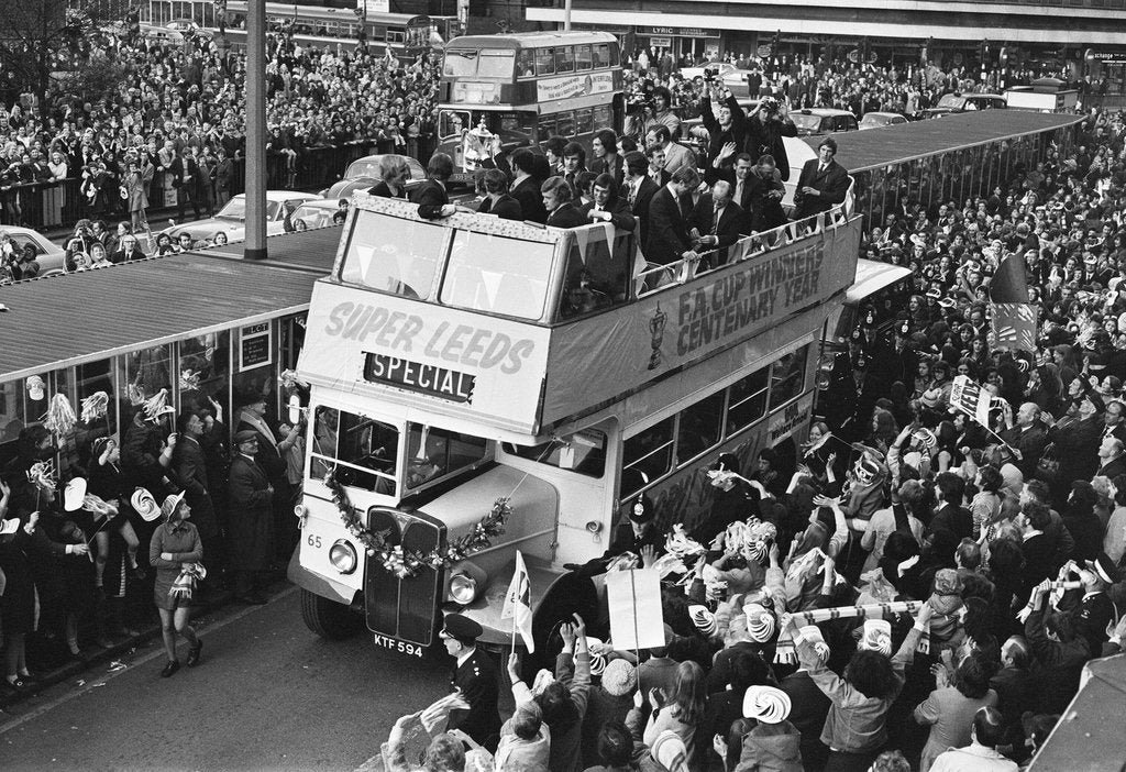 Detail of Leeds United reception after winning the FA Cup by David Hicks