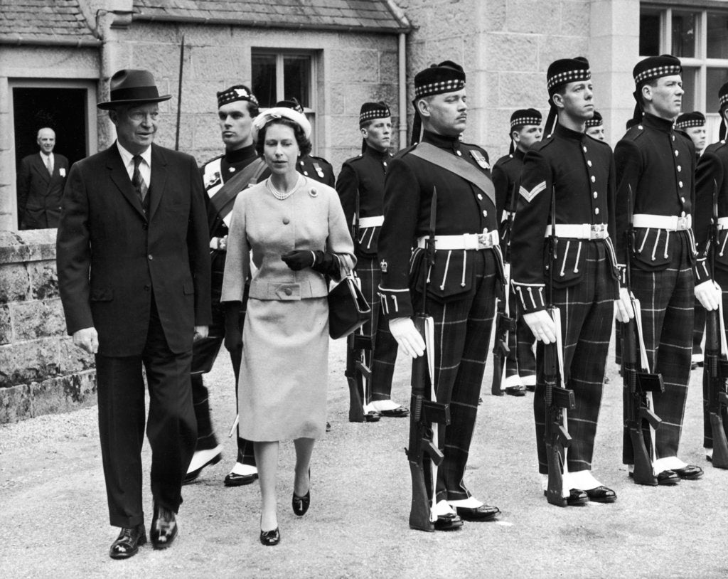 Detail of The Queen with President Eisenhower at Balmoral by Anonymous