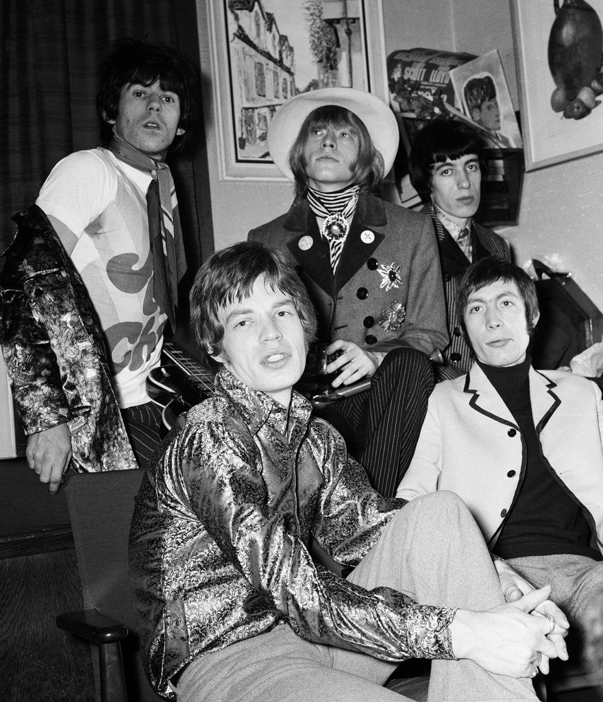 Detail of The Rolling Stones backstage by Ray Weaver