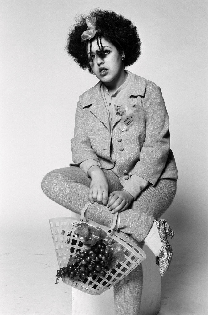 Detail of Poly Styrene Studio Portrait 1977 by Peter Stone