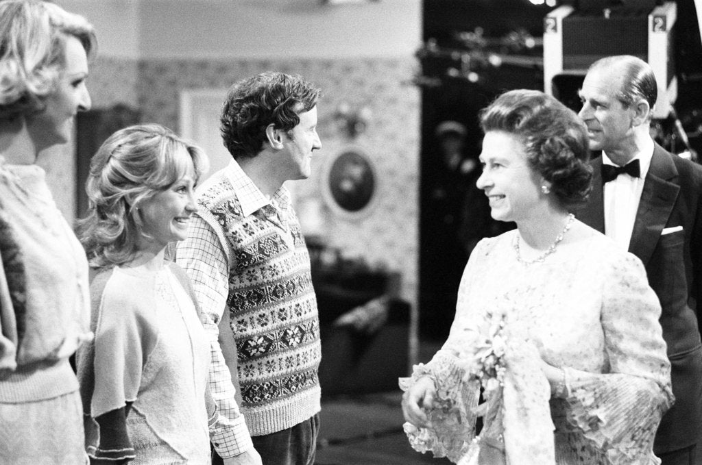 Detail of The Queen visits BBC by Kent Gavin