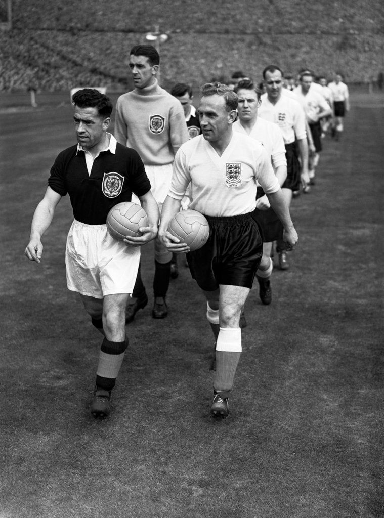 Detail of International match at Wembley Stadium 1955 by Malcolm MacNeill