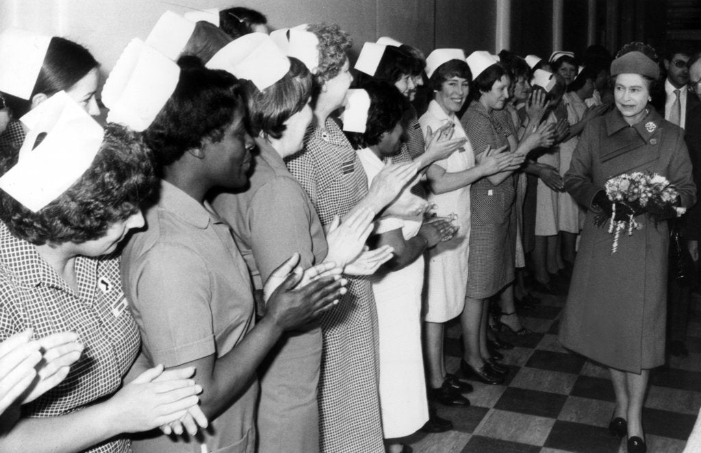 Detail of The Queen in Manchester 1982 by Manchester Evening News Archive