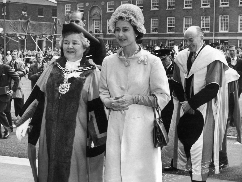 Detail of Queen in Manchester 1961 by Manchester Evening News Archive