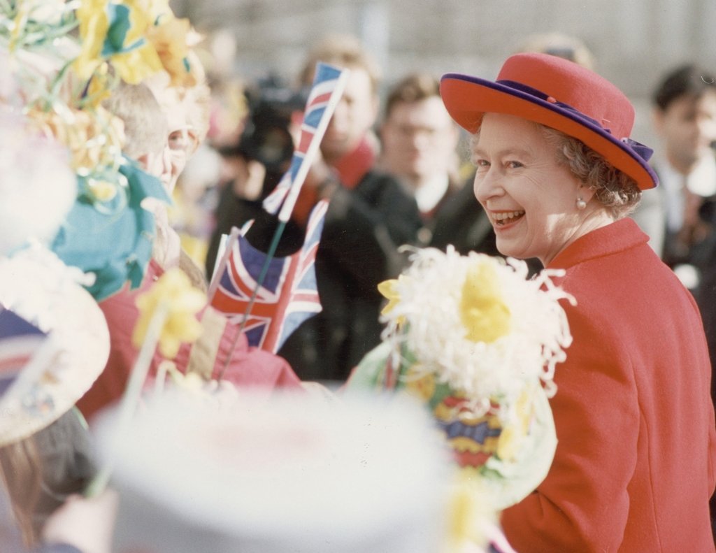 Detail of The Queen in Manchester 1991 by Manchester Evening News Archive.