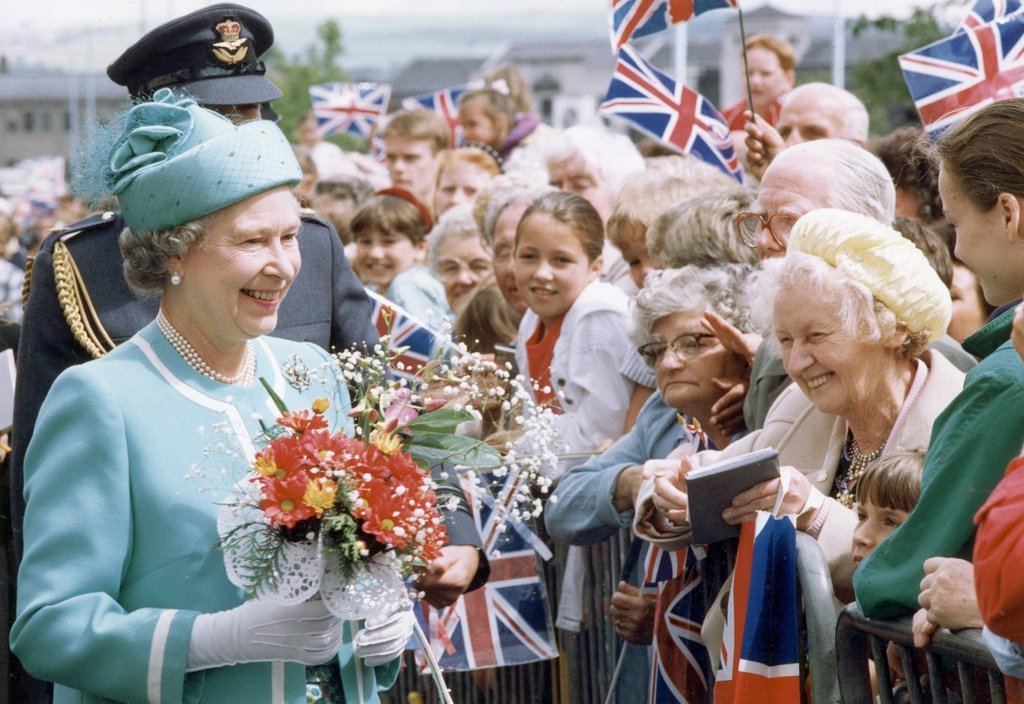 Detail of The Queen in Manchester 1992 by Manchester Evening News Archive