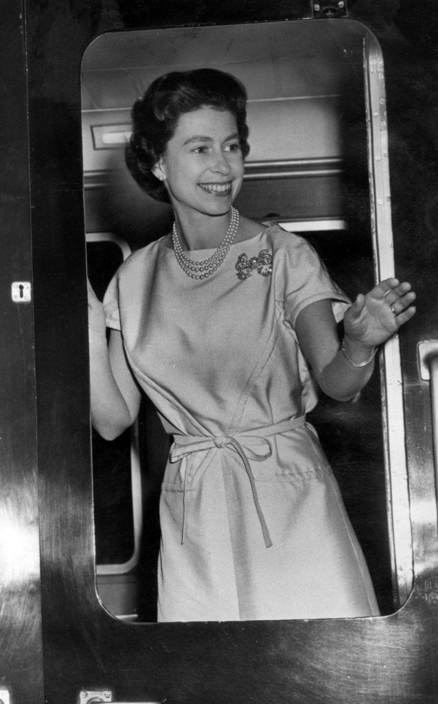 Detail of The Queen leaving Manchester 1965 by Manchester Evening News Archive