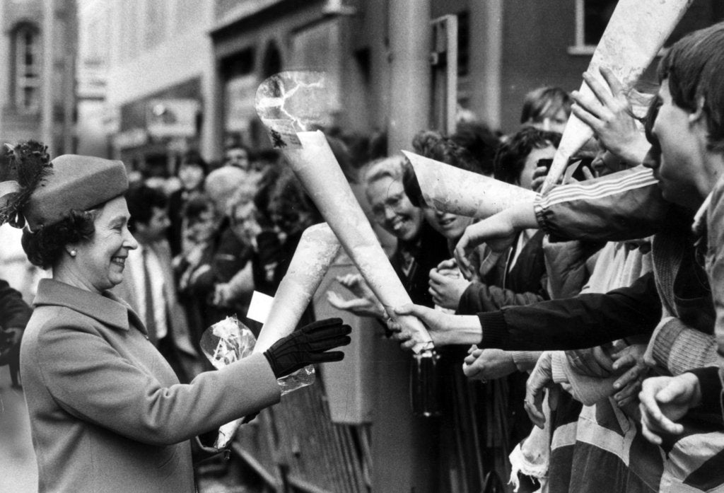 Detail of The Queen in Manchester 1982 by Manchester Evening News Archive