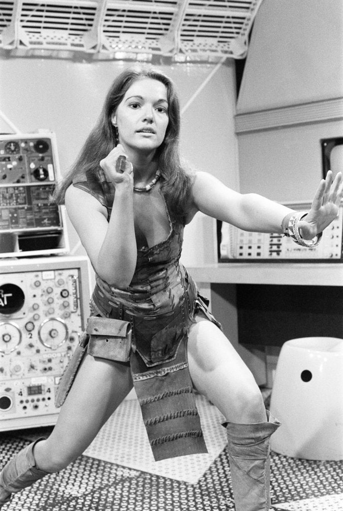 Detail of Doctor Who assistant Louise Jameson by Freddie Reed