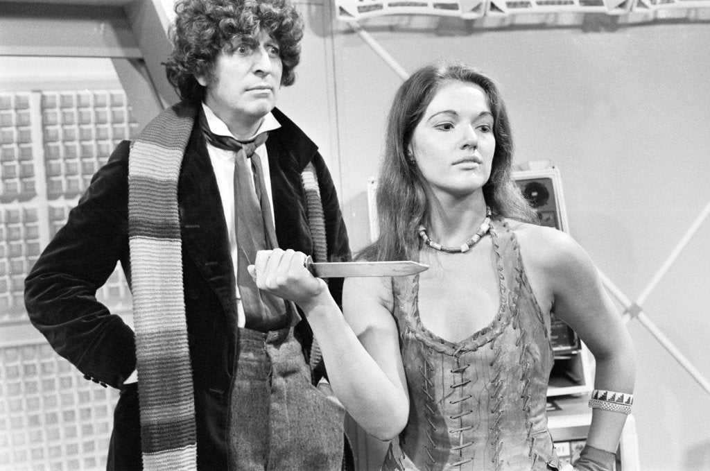 Detail of Doctor Who assistant Louise Jameson by Freddie Reed