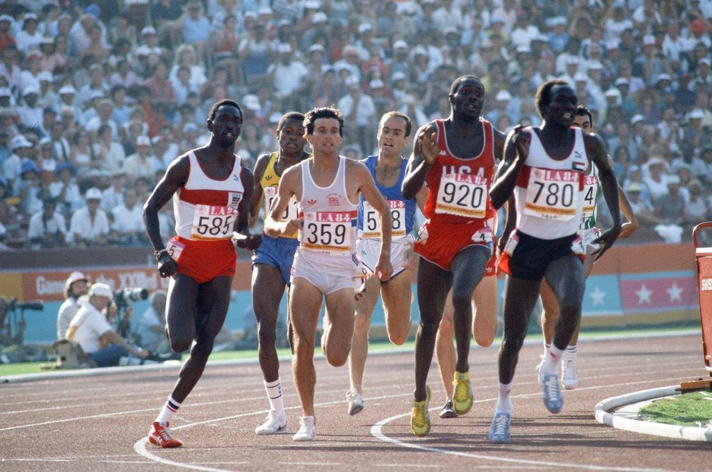 Detail of Olympic Games 1984 by Laurence Cottrell