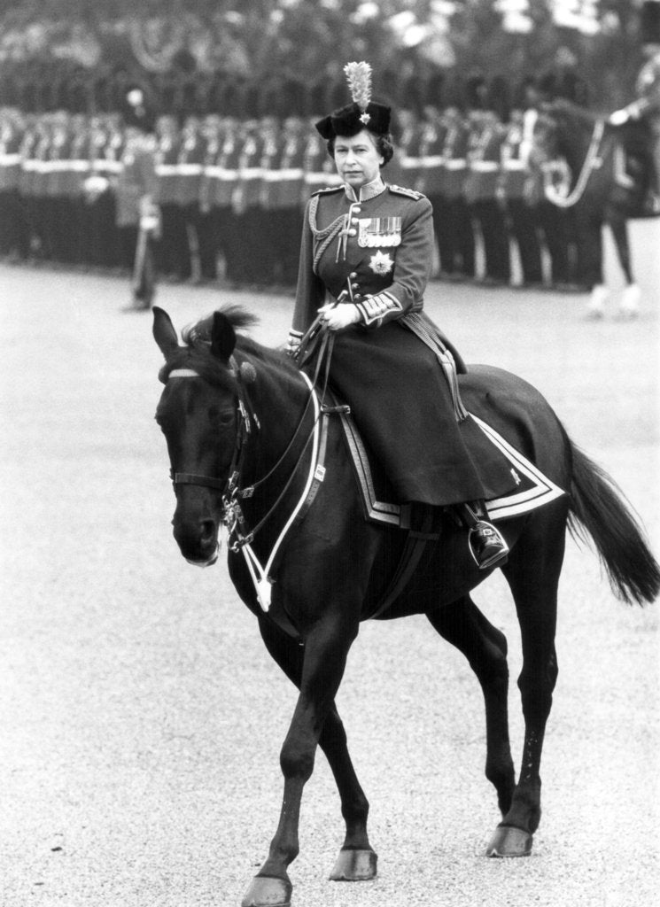 Detail of Trooping of the Colour ceremony 1980 by Sunday Mirror