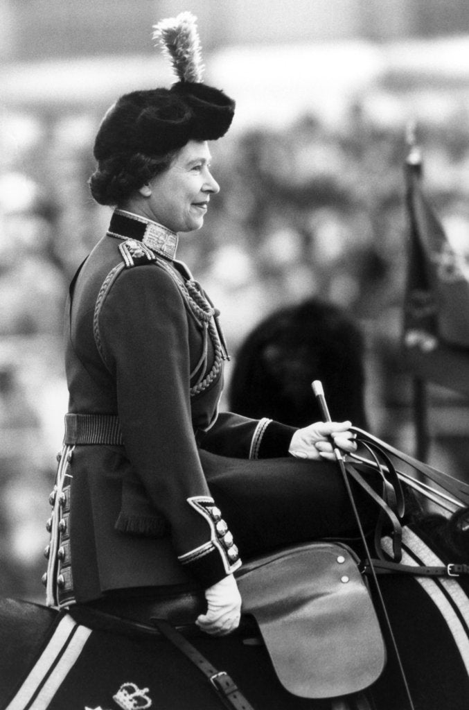 Detail of Trooping of the Colour ceremony 1980 by Daily Mirror
