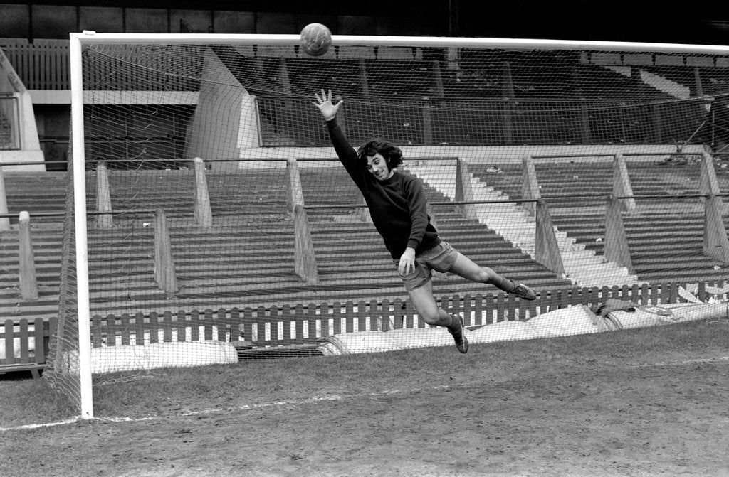 Detail of George Best in action 1972 by Staff