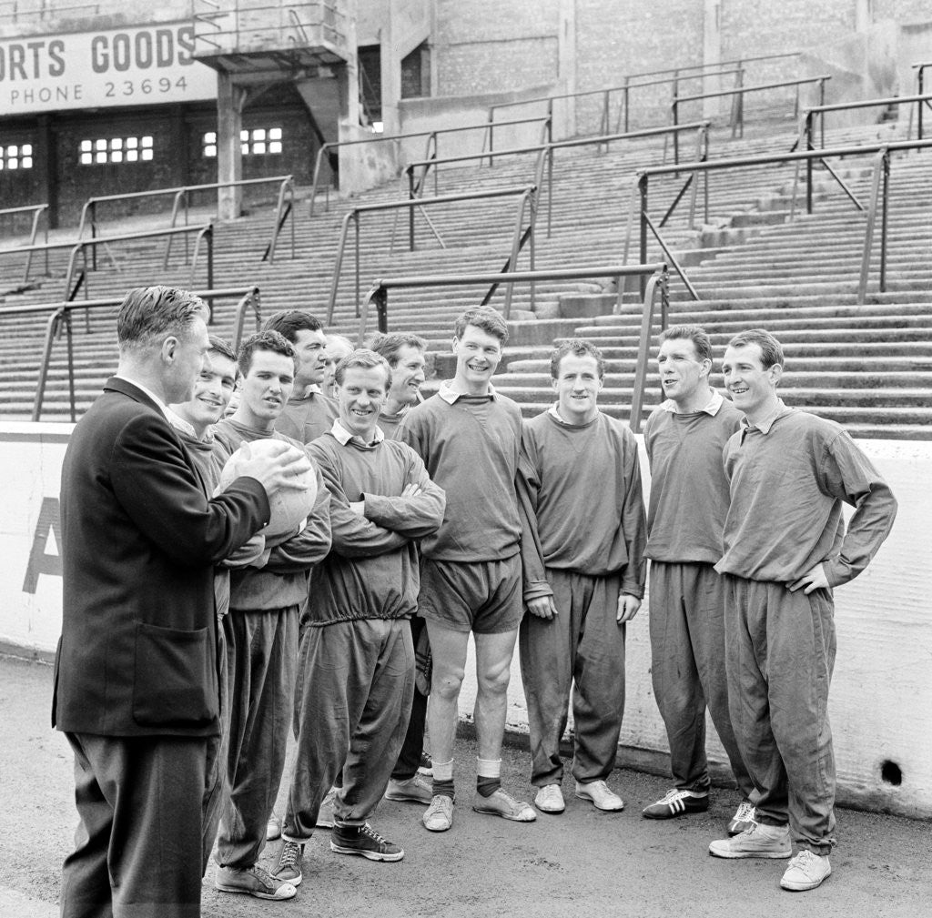 Detail of Southampton Football Players, Training Session, 15th March 1963. by Daily Herald