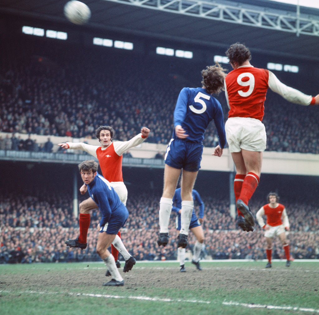 Detail of Arsenal v Chelsea league match April 1971. by Staff