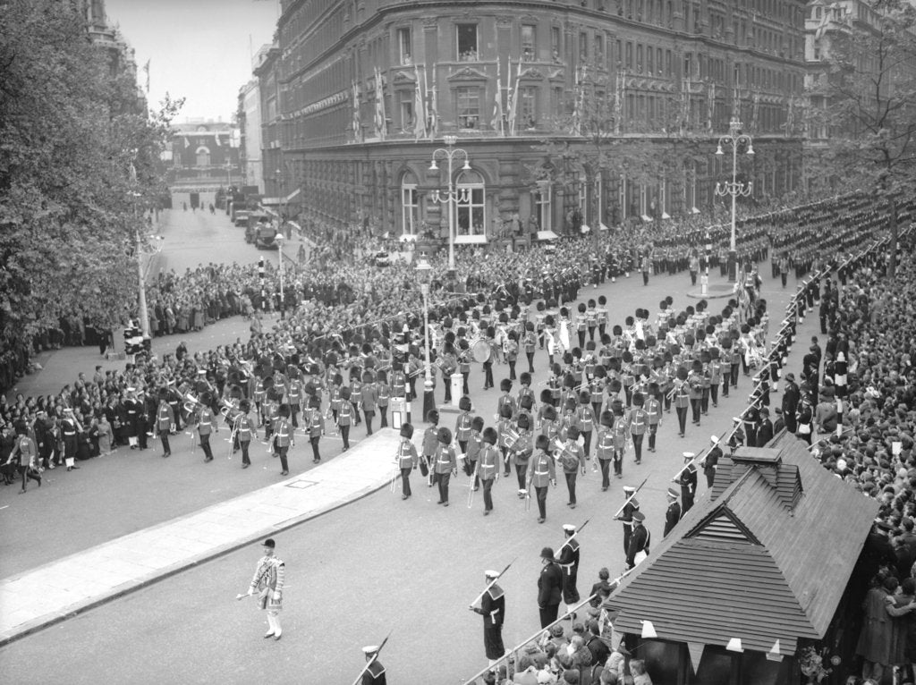 Detail of Queen Elizabeth II Coronation by Staff