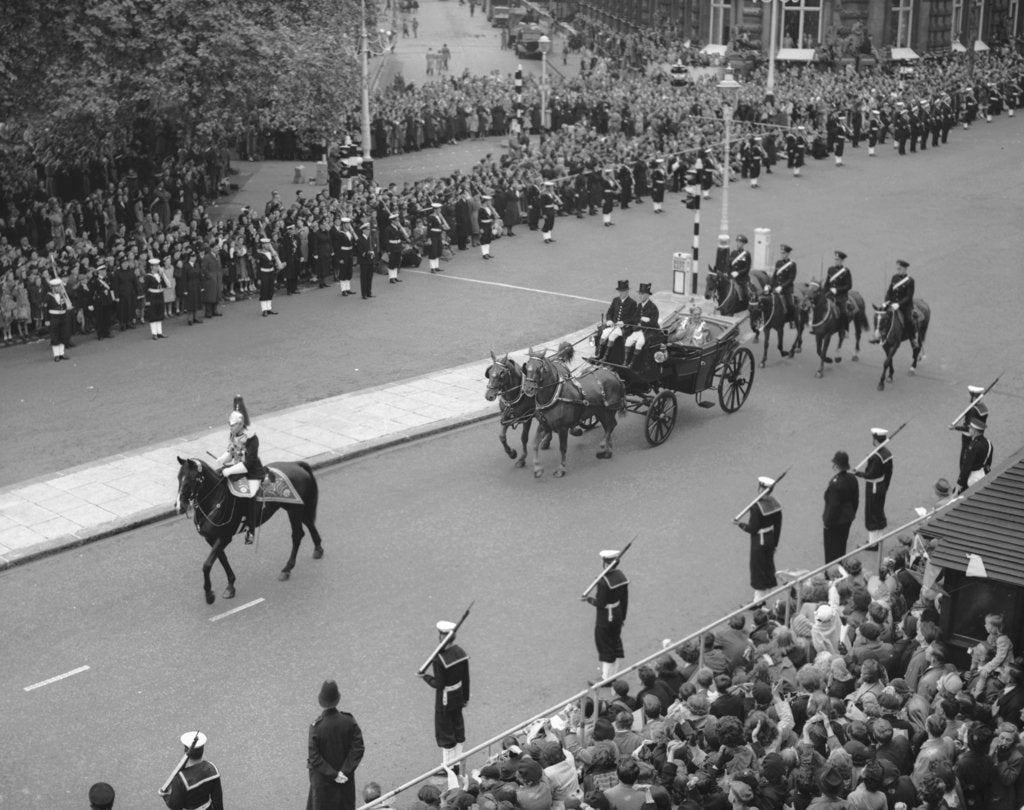 Detail of Queen Elizabeth II Coronation by Staff