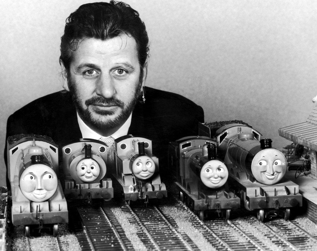 Detail of Thomas the Tank Engine Toys and Ringo Starr by Staff