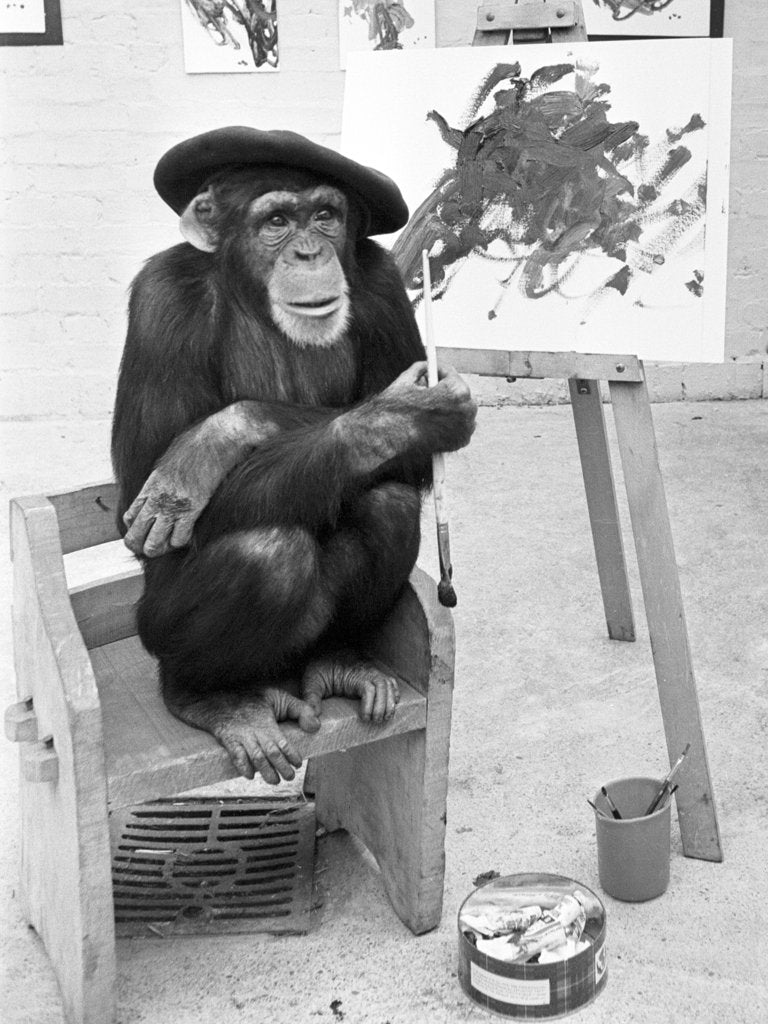Detail of Artist Chimp by Williams