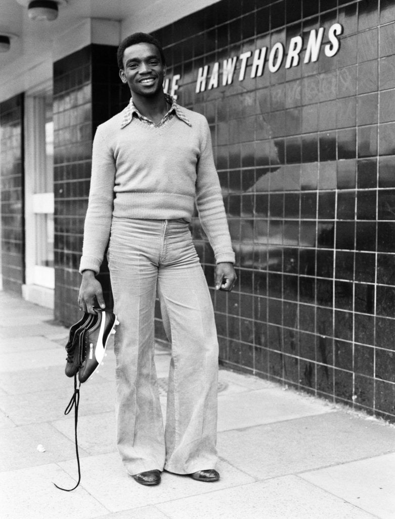 Detail of Laurie Cunningham's first day of tranning at  West Bromwich Albion by Williams