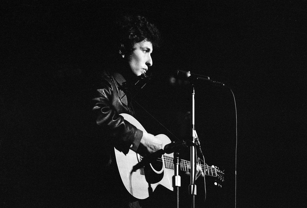 Detail of Bob Dylan concert 1965 by Alisdair MacDonald