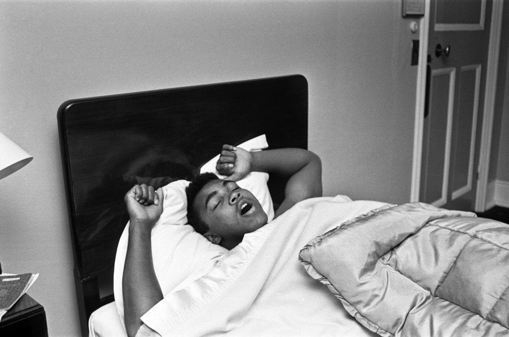 Detail of Cassius Clay catches up on some sleep by Ley & Sidey