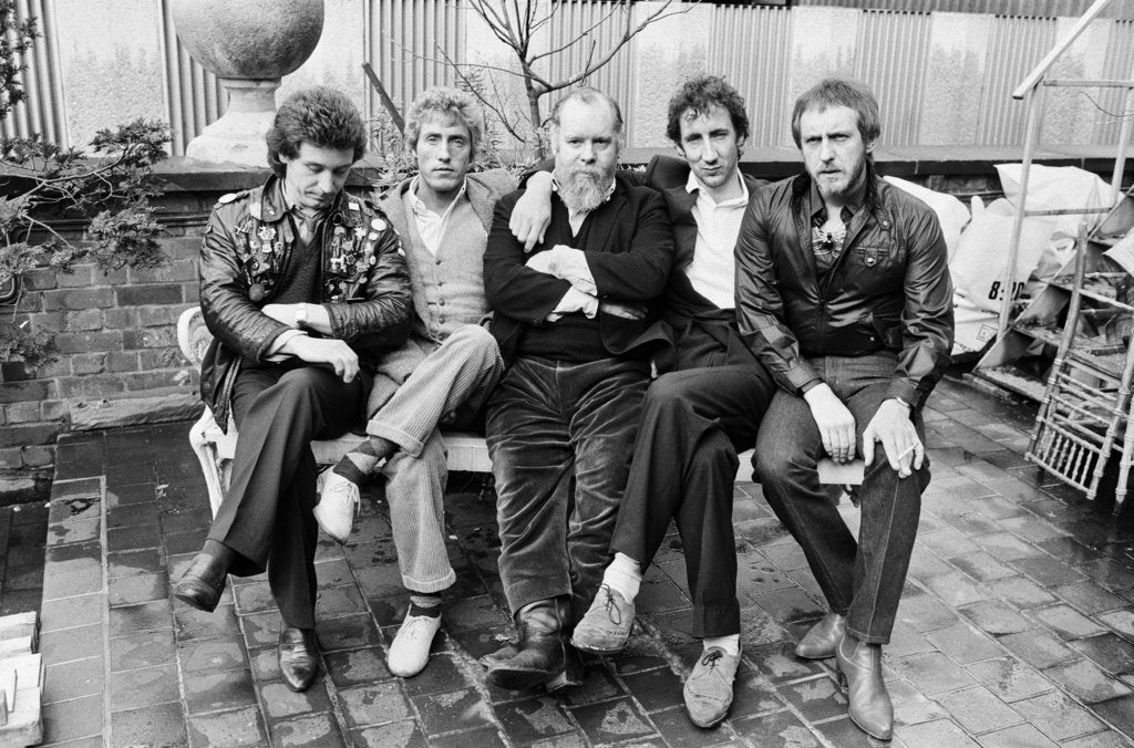 Detail of British rock group The Who 1981 by Mike Maloney