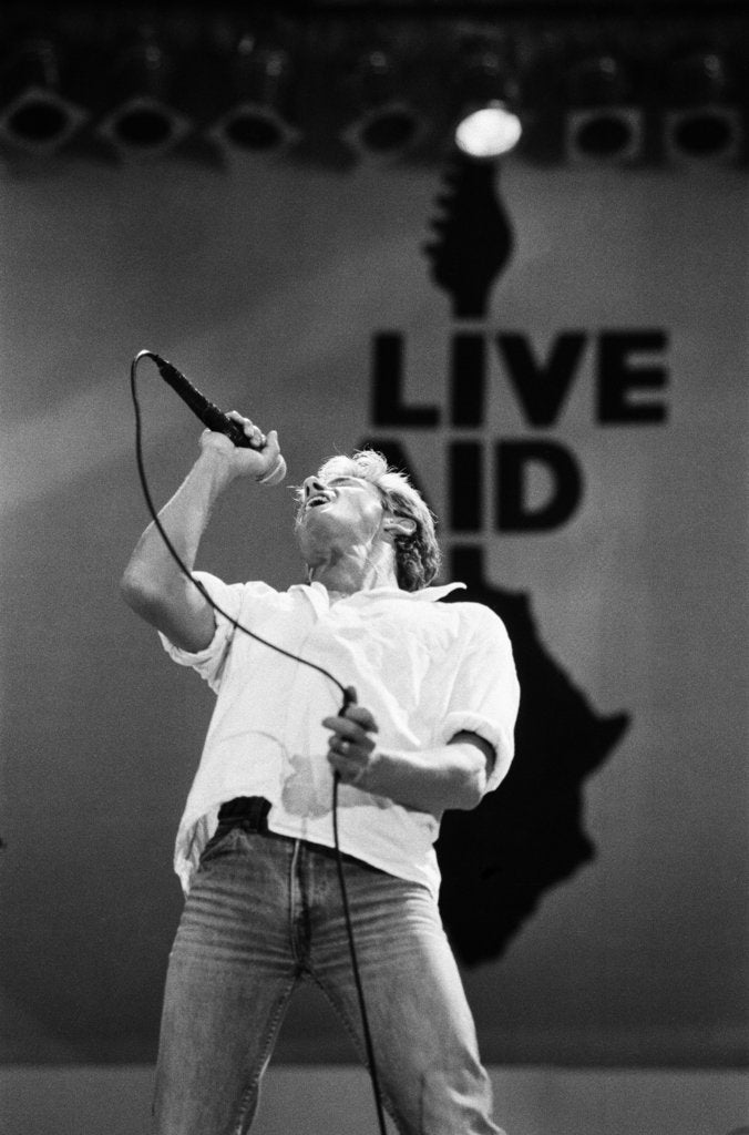 Detail of The who perform at Live Aid 1985 by Staff