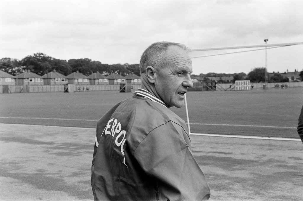 Detail of Bill Shankly Liverpool manager by Charlie Owens
